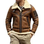 Men’s Aviator B3 Flight Lambskin Leather Shearling Jacket