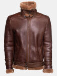 Men's B3 RAF Aviator Flying Pilot Brown Jacket