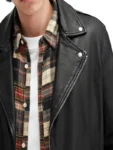 Men's Berlin Black Leather Moto Jacket