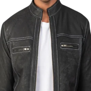 Biker Distressed Jacket