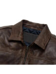 Men's A2 Aviator Cockpit Brown Bomber Leather Jacket