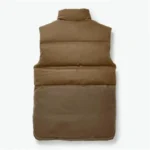 Men Brown Puffer Vest