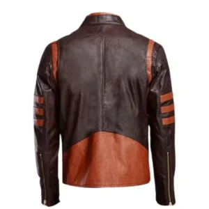 Cafe Racer Brown Stripe Jacket Back