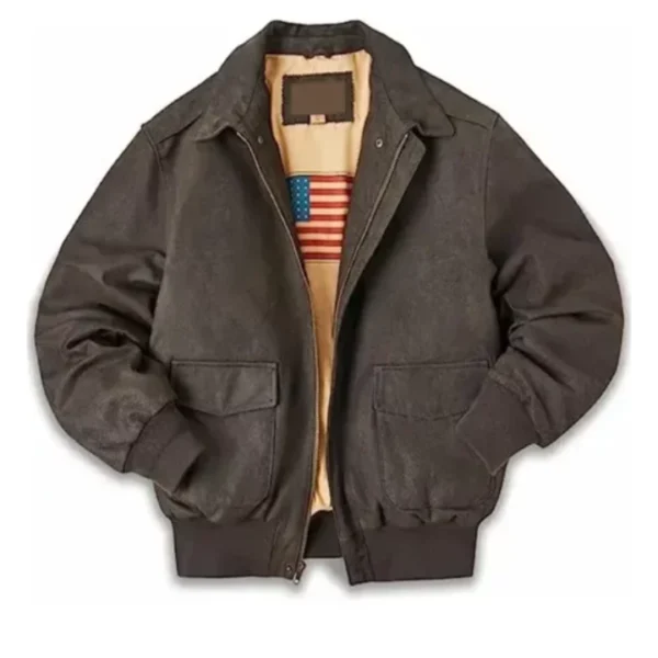 Men Air Force A-2 Flight Bomber Jacket