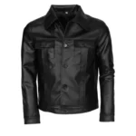 Men Black Leather Motorcycle Jacket