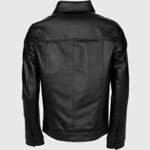 Men Black Leather Motorcycle Jacket