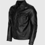 Men Black Leather Motorcycle Jacket