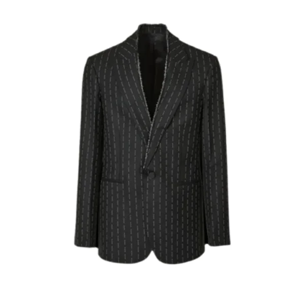 Men Black Lining Blazer