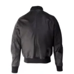 Men Casual Black Bomber Jacket