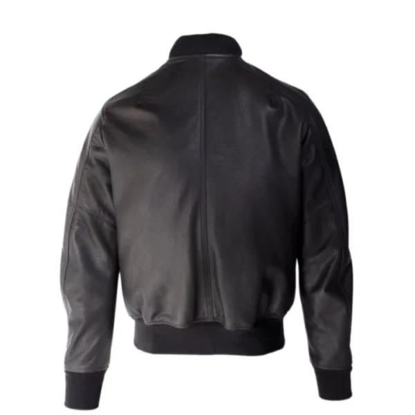 Men Casual Black Bomber Jacket