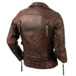 Men Genuine Cowhide Motorcycle Jacket