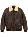 Men's A2 Aviator Cockpit Brown Bomber Leather Jacket