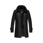 Mens Black Leather Coat