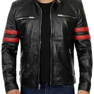 Mens Black Leather Jacket