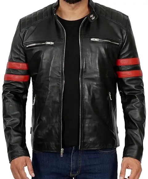 Mens Black Leather Jacket