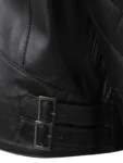 Men's Black Leather Biker Jacket