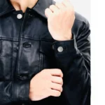 Mens Trucker Leather Jacket