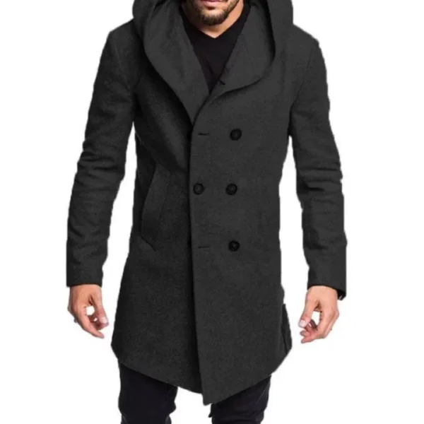 Men's Multicolor Wool Coat