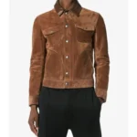 Mens Brown Suede Leather Jacket