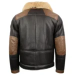 Men's F-35 Aviator Chocolate Sheepskin Jacket