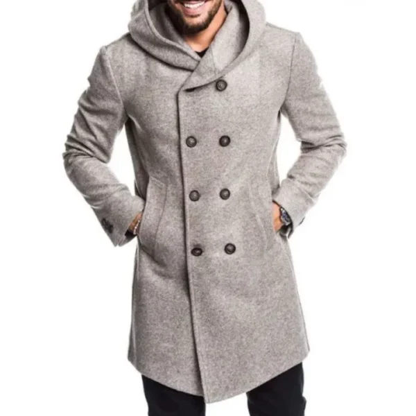 Men's Multicolor Wool Coat