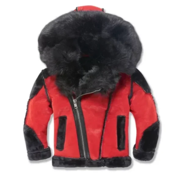 Men's Insulated Fur Hooded Jacket