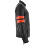 Mens Jux Brown Leather Jacket