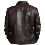 Men Vintage Dark Brown Jacket