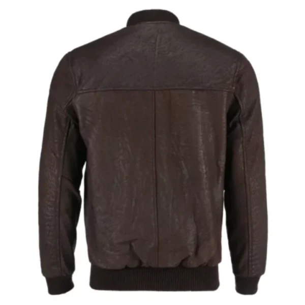 Snuff Style Real Bomber Leather Jacket