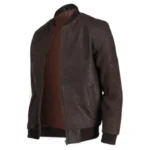 Snuff Style Real Bomber Leather Jacket