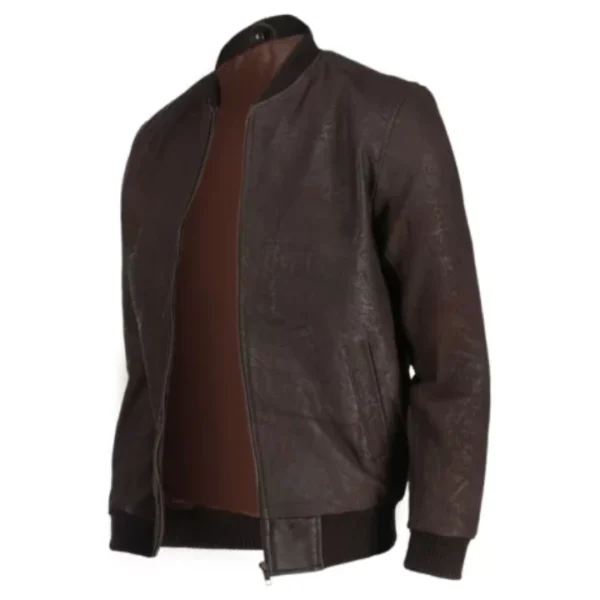 Snuff Style Real Bomber Leather Jacket