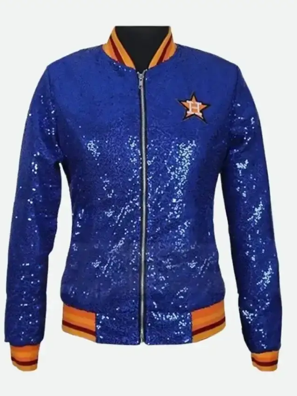 Astros Blue Sequin Jacket