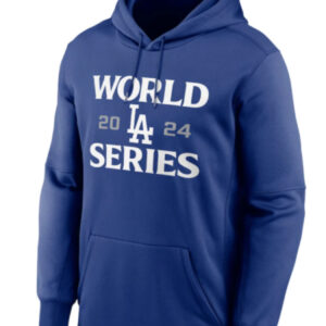 Dave Roberts World LA Series Blue Hoodie Front