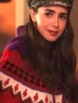 Emily In Paris S04 Lily Collins Red Sweater