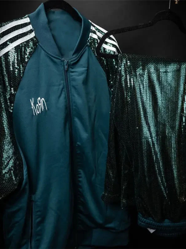 Korn X Green Sequin Tracksuit