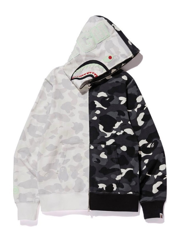 Half Shark Camo BAPE Hoodie