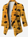 Halloween Pumpkin Printed Blazer