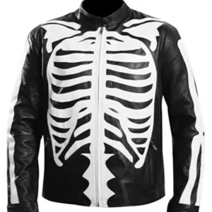 Halloween Skeleton Leather Jacket