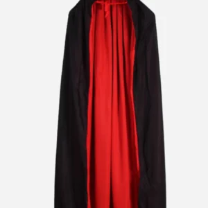 Halloween Vampire Dracula Black and Red Cloak Cape