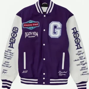 Happy Dad Death Row Varsity Jacket