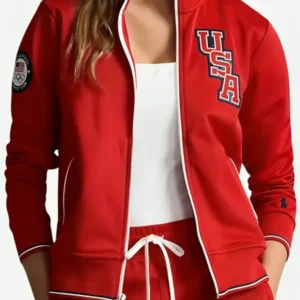 Hoda Kotb The Today Show Team USA Red Track Jacket