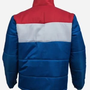 Jim Hopper Blue Puffer Jacket back