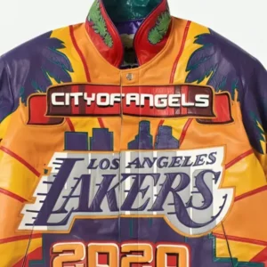 Los Angeles Lakers 2020 NBA Champions Jacket Front