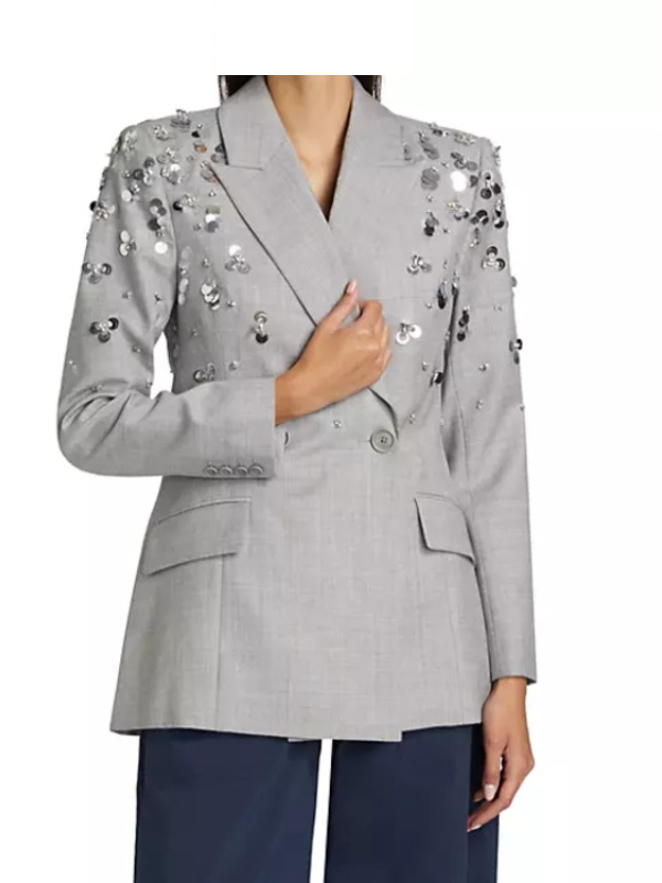 TYATR 2024 Melody Scott Sequin Grey Blazer