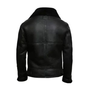 Mens Aviator B3 Shearling Sheepskin Jacket Back