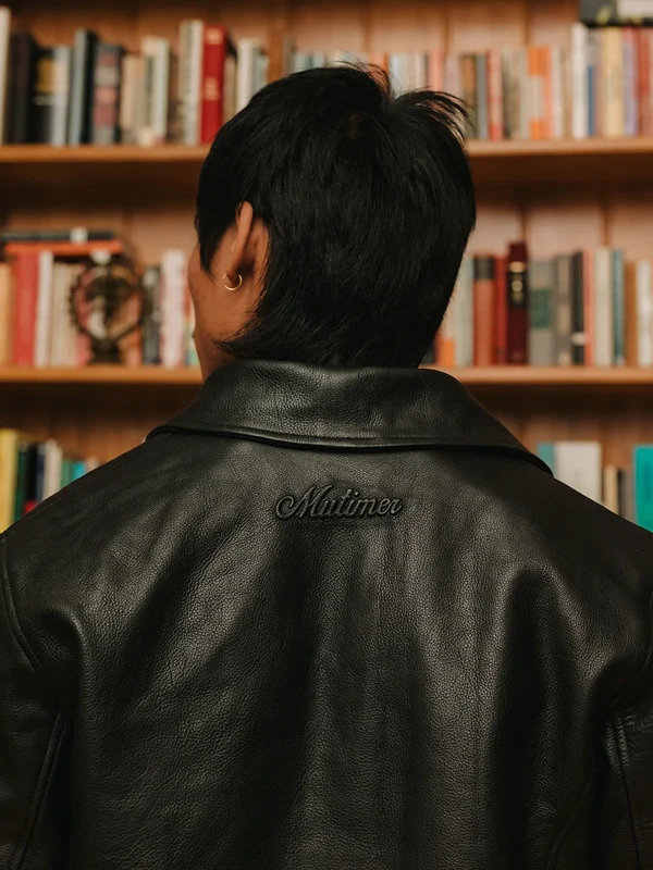 Mutimer Black Leather Jacket