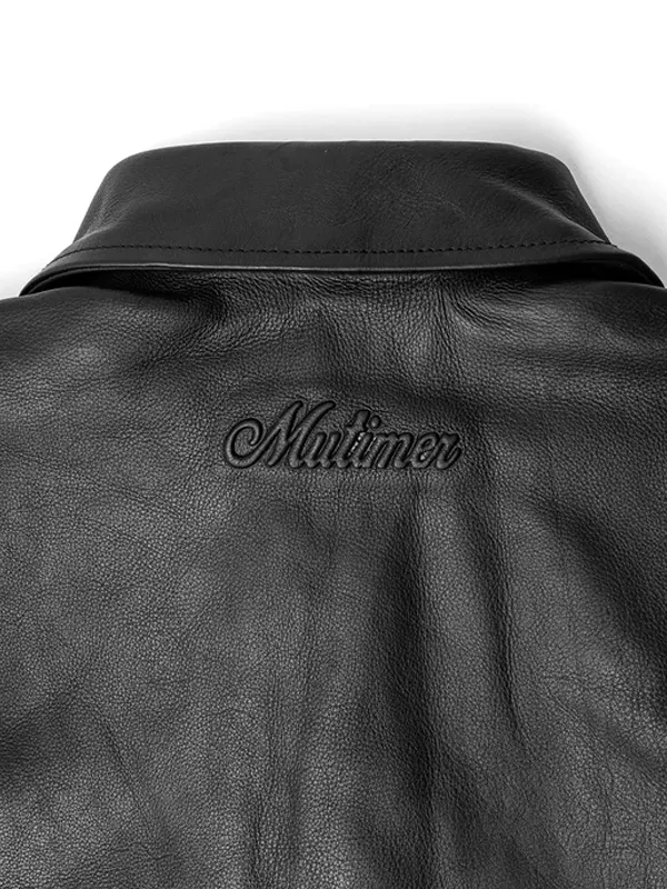 Mutimer Black Leather Jacket