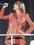 Taylor Swift The Eras Tour Paris Orange Sequin Blazer