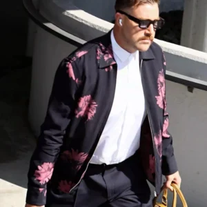 Pink Flower Travis Kelce Jacket