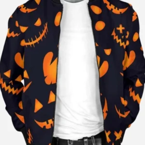 Pumpkins Halloween Bomber Jacket